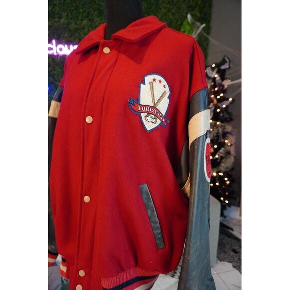 Vintage Louisville Slugger Letterman Jacket XL - Picture 3 of 10